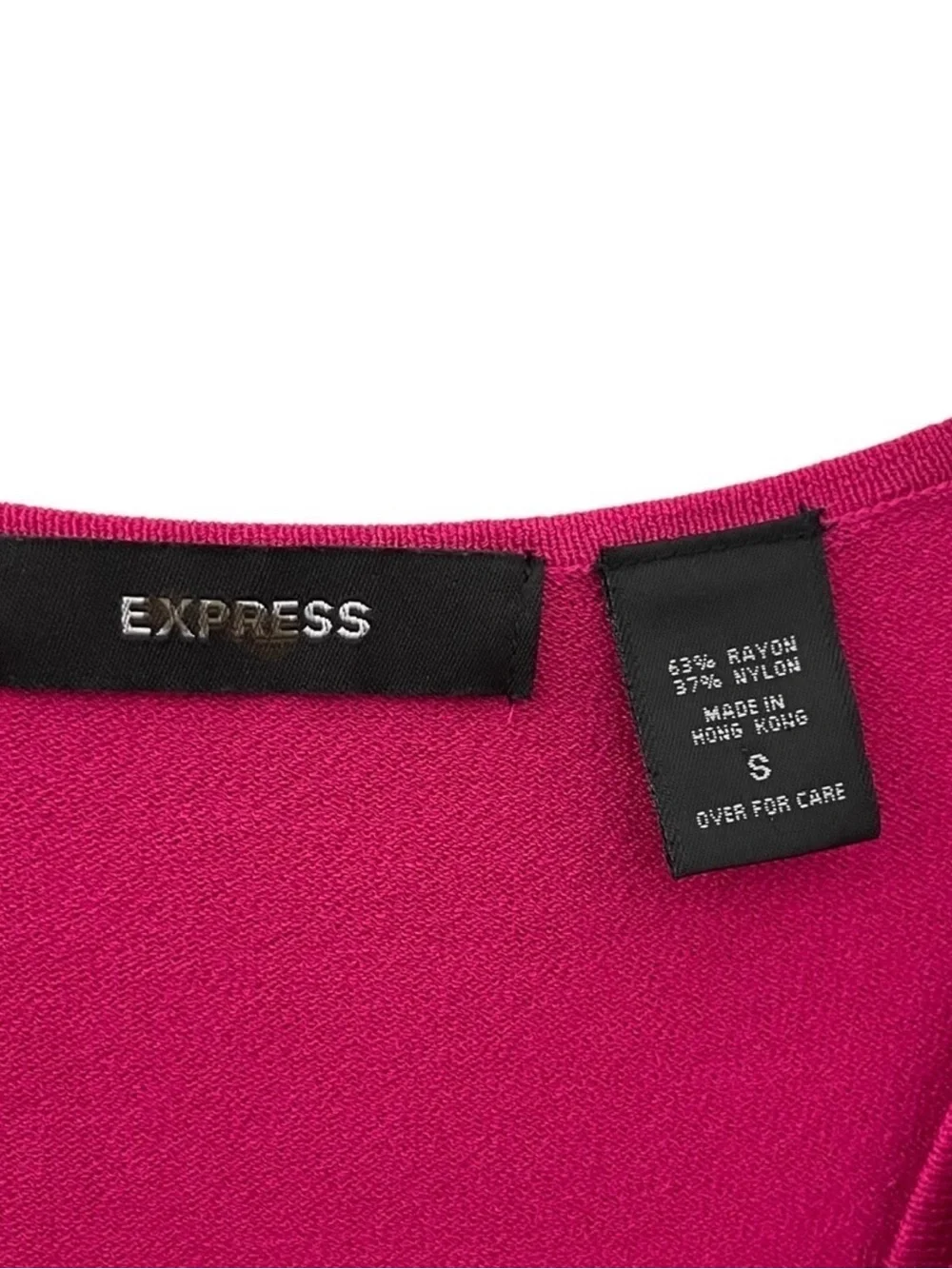 Express Y2K Hot Pink Knit Cami Cardigan Sweater Set Size Small